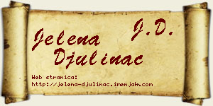 Jelena Đulinac vizit kartica